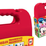 Maleta con 4 Puzzles progresivos Mickey Mouse de Educa Borrás Disney barato en Amazon