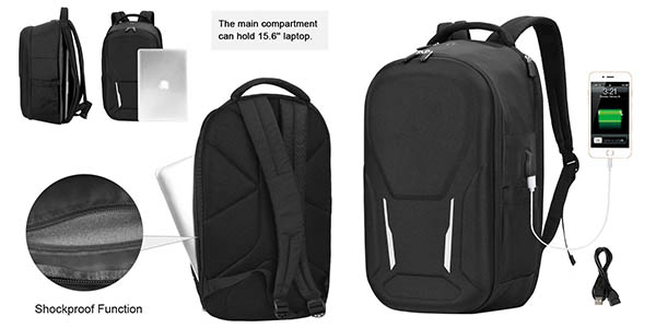 mochila Vbiger para portátil con cupón descuento en Amazon