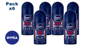 Pack de 6 Botes de Desodorante Nivea Men Dry Impact roll on de 50 ml barato en Amazon