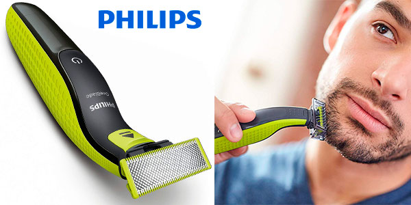 Pack Recortador de barba Philips OneBlade recargable + estuche en oferta