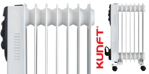 Radiador de Aceite KUNFT KOR-2689 de 1500W y temperatura regulable chollo en eBay