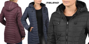 Abrigo acolchado BlendShe Nelly con capucha para mujer barato en Amazon