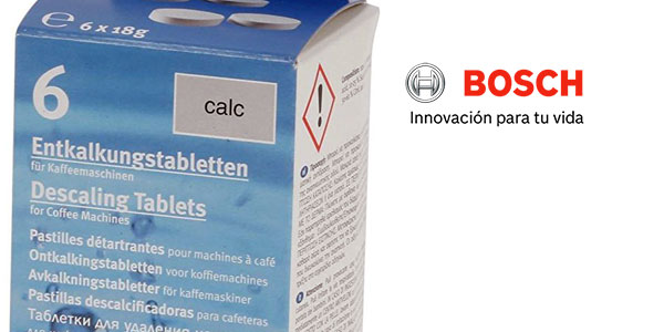Caja de 6 Pastillas descalcificadoras para máquinas de café Bosch 00311556 chollo en Amazon