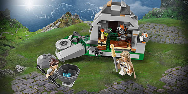 caja LEGO Star Wars entrenamiento Ahch Island chollo