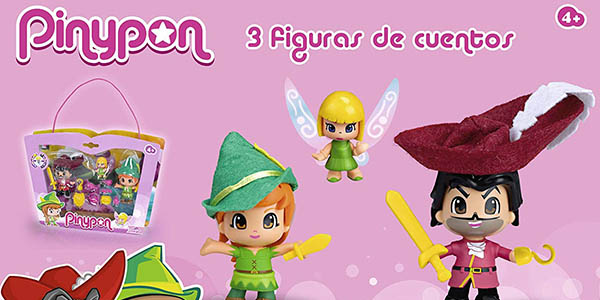 caja Pinypon con figuras de Peter Pan Campanilla Garfio chollo