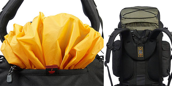 mochila AmazonBasics para viajes y senderismo con relación calidad-precio estupenda