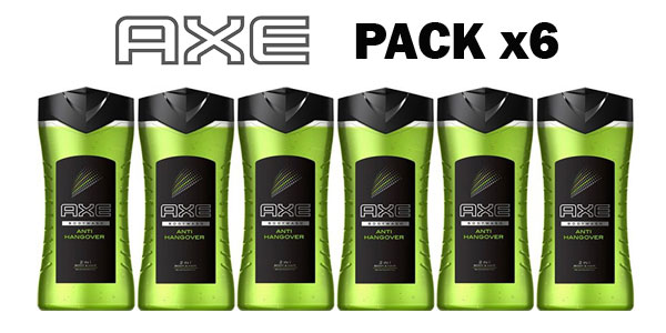 Pack 6 botes Gel de ducha Axe Gel Anti Hangover Awekening Shower 250 ml/ud barato en Amazon