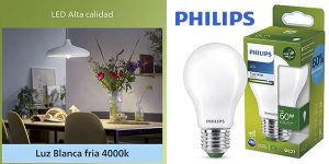 Philips bombilla E27 luz fría chollo
