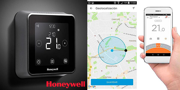 Termostato inteligente programable Honeywell T6 con Wi-Fi barato