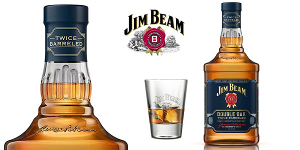 Whisky Bourbon Jim Beam Double Oak Twice Barreled chollo en Amazon
