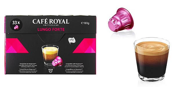 cápsulas de café Café Royal Lungo Forte intensidad fuerte chollo