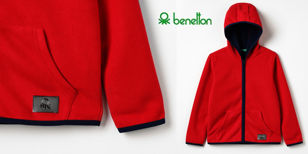 Chaqueta polar United Colors of Benetton Jacket W/Hood para niños barata en Amazon
