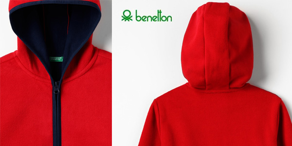 Chaqueta polar United Colors of Benetton Jacket W/Hood para niños chollo en Amazon