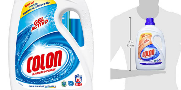 Chollazo Pack x5 Detergente Colon Gel Activo 30 dosis por sólo 17,55