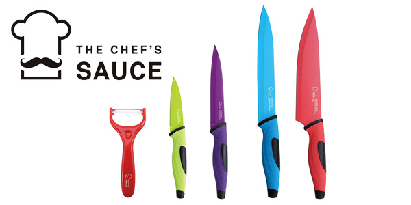 Juego de cuchillos de 5 piezas The Chef’s Sauce barato en Amazon