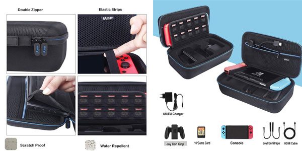  Kit de accesorios 6 en 1 Aimer para Nintendo Switch chollazo en Amazon