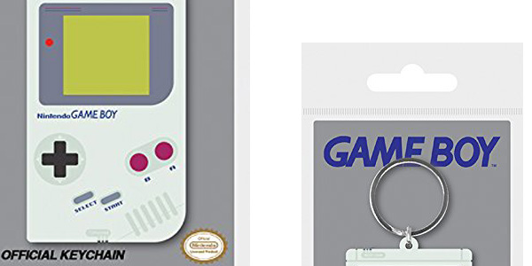 Llavero de goma consola Nintendo Gameboy (4 x 6 x 1,3 cm) chollo en Amazon