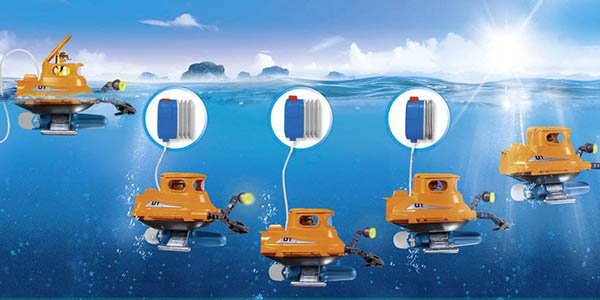 Submarino con motor de Playmobil en Amazon