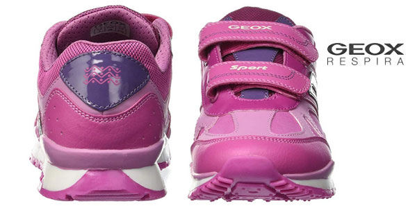 Zapatillas Geox J Pavel Girl A en color rosa fucsia en oferta en AmazonAmazon