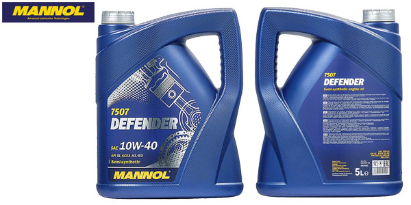 Aceite lubricante semisintético MANNOL 7507 Defender de 5L barato en Amazon