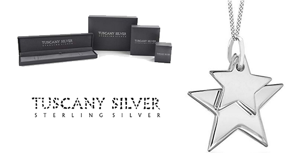 Cadena con colgante de estrellas Tuscany Silver de Plata de Ley 925 baraat en Amazon