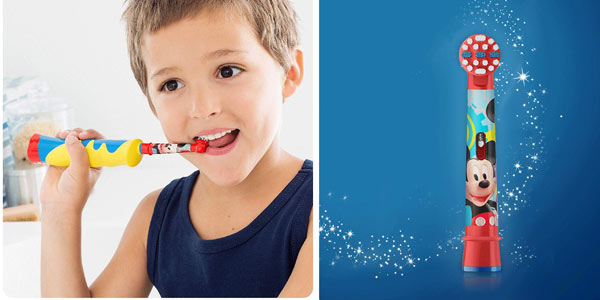Cepillo de dientes infantil Oral-B Stages Power Kids Mickey Mouse en oferta en Amazon