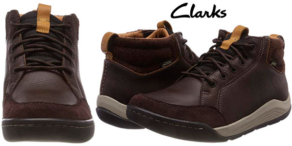 Chollo Botas Clarks Ashcombe Mid GTX para hombre por sólo 64€ con envío gratis (-20%)