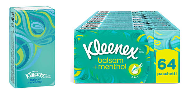 Kleenex Balsam Menthol pack ahorro