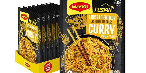 Pack x12 Maggi Fusian Pasta Oriental Noodles Curry Indian Style barato en Amazon