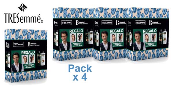 Pack x4 Acondionador + Champú TRESemmé Botanique Aceite de Coco y Aloe Vera x 400 ml/ud chollo en Amazon