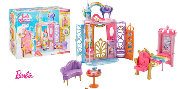 Palacio de muñecas Barbie Dreamtopia con accesorios (Mattel FTV98) barato en Amaozn