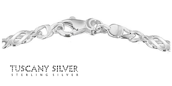 Pulsera Tuscany Silver de 18 cm de Plata de Ley para mujer chollazo en Amazon