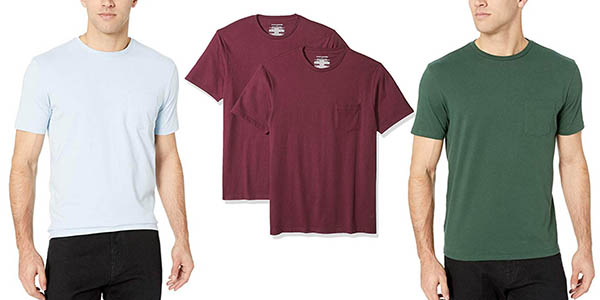 camisetas de algodón Amazon Essentials con relación calidad-precio estupenda
