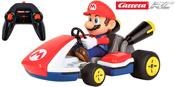 Chollo Coche Super Mario Kart a control remoto de 35 cm con sonido