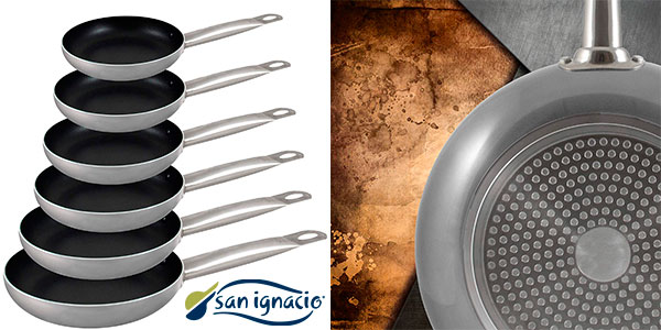 Chollo Set 6 sartenes San Ignacio Professional Chef Platinum