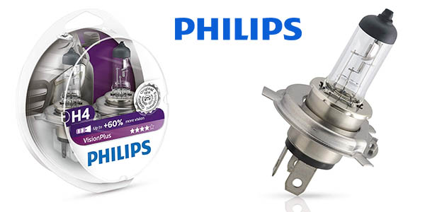 faros delanteros H4 Philips 12342VPS2 VisionPlus baratos