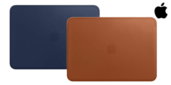 Apple Funda de piel para Macbook en color marrón caramelo o azul noche barata en Amazon
