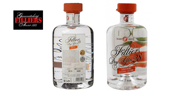 Botella ginebra premium Filliers Dry Gin 28 Tangerine Seasonal Edition de 500 ml barata en Amazon