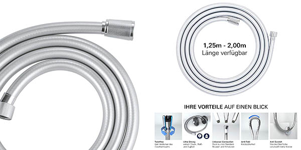 Grohe Silverflex flexo de ducha Twistfree 1750 chollo