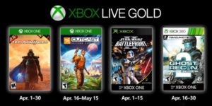 Juegos GRATIS con Gold abril de 2019 para Xbox One