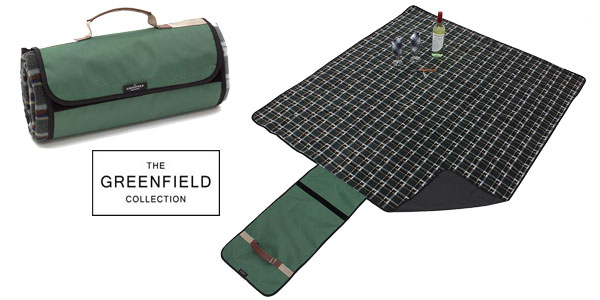 Mochila para picnic Deluxe Greenfield Collection para 4 personas bosque verde con manta a juego chollazo en Amazon