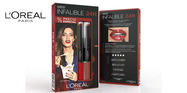 Pack x2 Labiales L'Oreal Paris Color Infalible 24H barato en Amazon