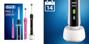 Pack de 2 cepillos de dientes eléctricos Braun Oral-B 2850N Pro 2 baratos en Amazon