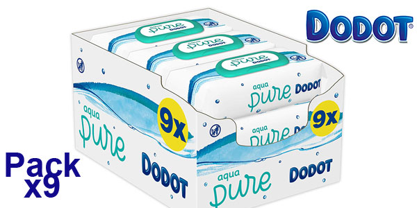 Aprovecha el adelanto de las Ofertas de Primavera de  y llévate las  toallitas Dodot Pure Aqua más baratas usando este cupón de descuento