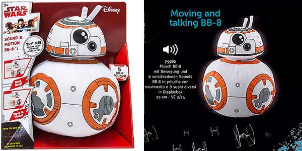 Chollo Peluche BB-8 (Star Wars) de 30 cm con movimiento y sonido barato