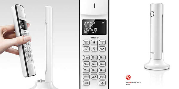 teléfono inalámbrico de diseño minimalista M3301W relación calidad-precio estupenda
