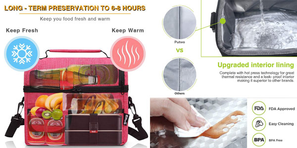 Bolsa térmica porta alimentos de 8 litros en varios modelos chollazo en Amazon