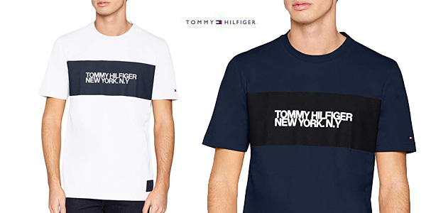 Camiseta Tommy Hilfiger Big Scale Relaxed Fit tee de manga corta chollo para hombre