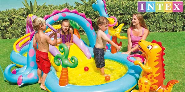 Centro juegos hinchable Dinoland Intex 57135NP con dinosaurios chollazo en Amazon
