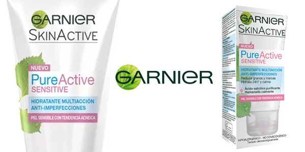 Crema hidratante facial Garnier Skin Active Crema Pure Sensitive de 50 ml chollo en Amazon